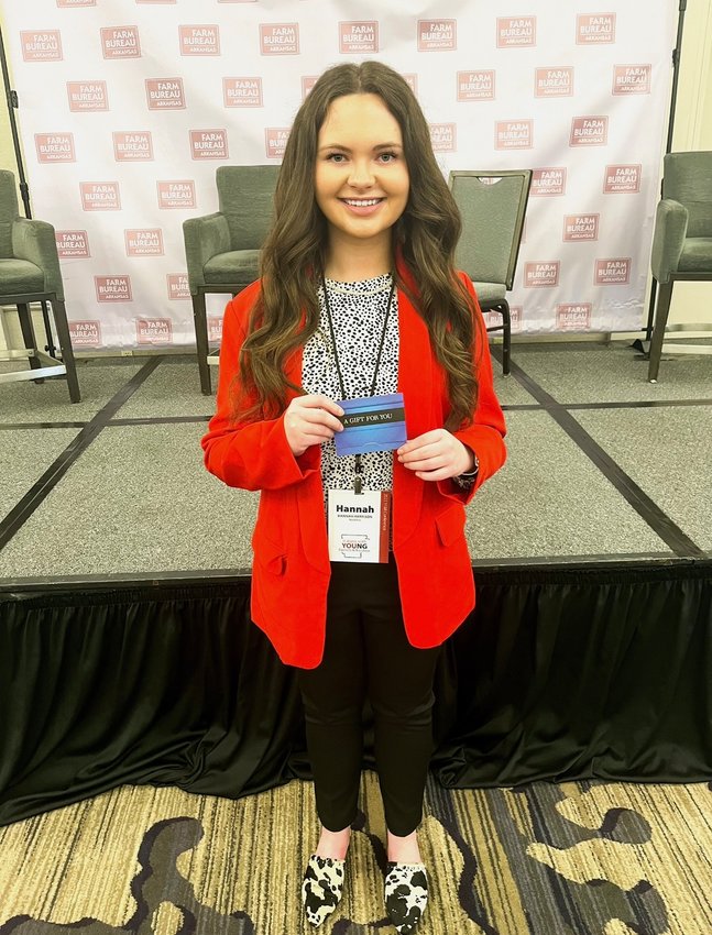 Hannah Harrison, a sophomore agriculture student at North Arkansas College (Northark) battled students from two and four-year universities across the state to take the top honor in the Discussion Meet competition during the Young Farmers &amp; Ranchers Conference held recently in Little Rock. Hannah will go onto compete at nationals next February in Louisville, KY.