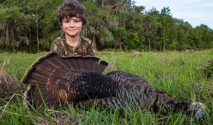 Hunters must be 6 to 15 years old to participate in Arkansas&rsquo;s youth turkey season April 8-9. Photo courtesy NWTF.
