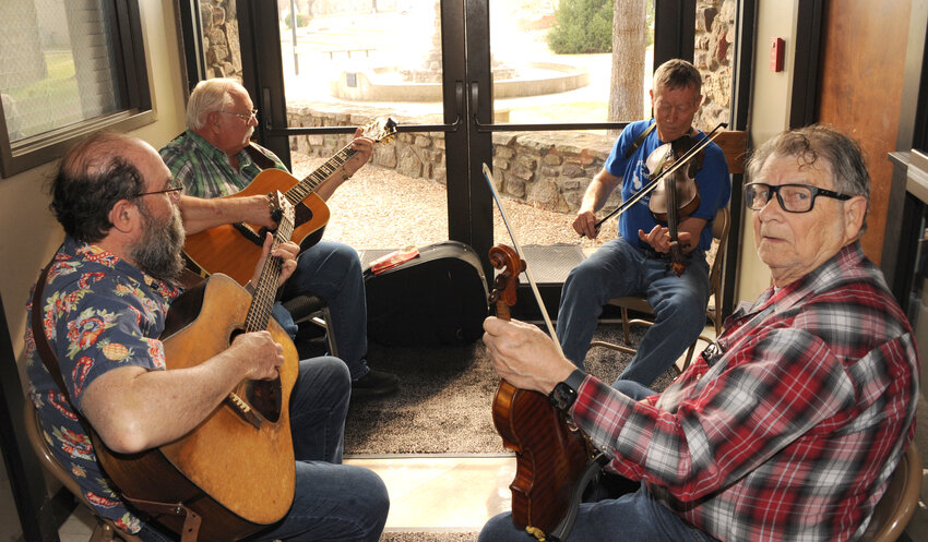 The 41st Annual Arkansas Fiddlers Convention continues today (Saturday) and Sunday morning at the south campus of North Arkansas College in Harrison. The convention opens this morning at 9:00 am with Jam Sessions all day long. At 10:00 am Individual Fiddlers (organized by Jim and Shirley Christensen of Harrison) will be on stage at the Little Theatre inside Northark College. 2:30 pm will be the Awards and Acknowledgements, and at 3:30 pm will be Band performances at the Little Theatre. Sunday will be Gospel from 9:00 to 10:30 am by the Unashamed Gospel Bluegrass group.