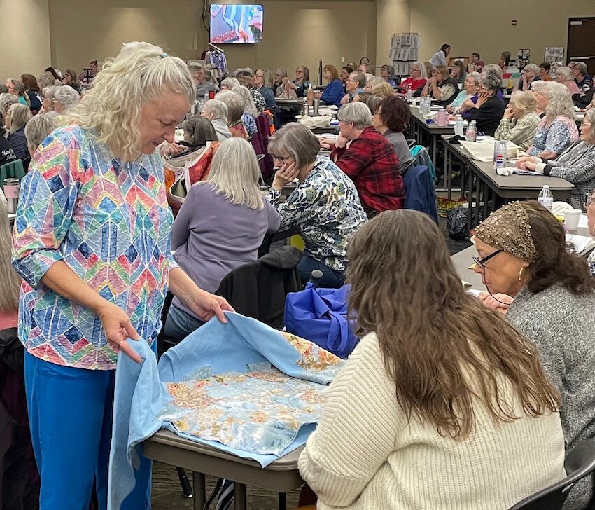 The Northwest Arkansas Quilt Workshops present educational programs that teach techniques and offer a close-up look at step by step examples of the work in progress. The April 10 workshop will be presented by the Boone County Quilters an EHC project club, and corporate sponsor Farm Bureau of Boone County.