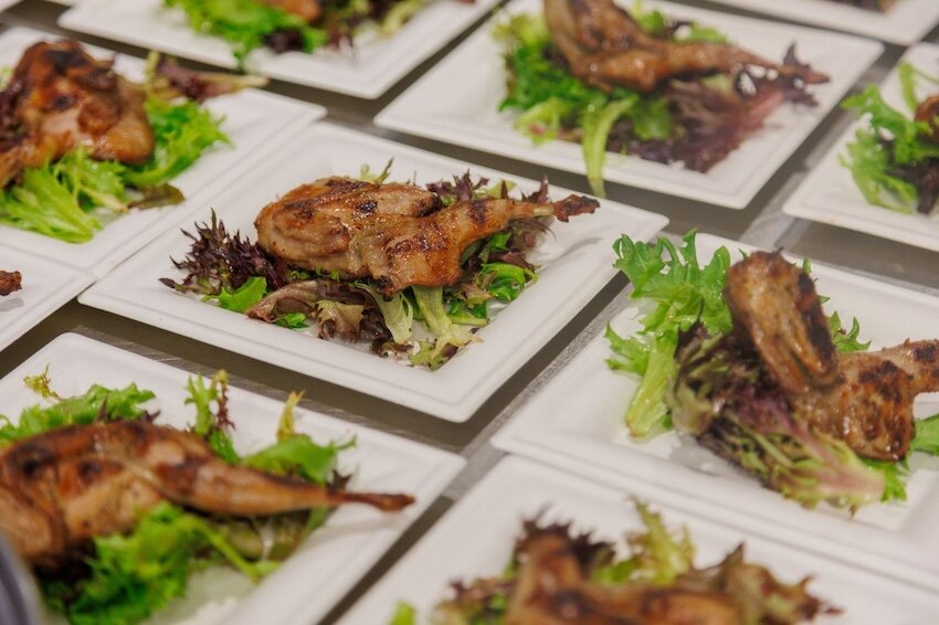 Grilled rosemary quail with white muscadine sauce was a featured dish at the first Taste of the Wild last October.