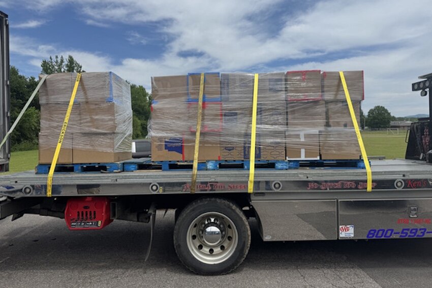 Troopers discovered three pallets containing 49 boxes of illegal marijuana, with a total weight of 1,135 pounds.