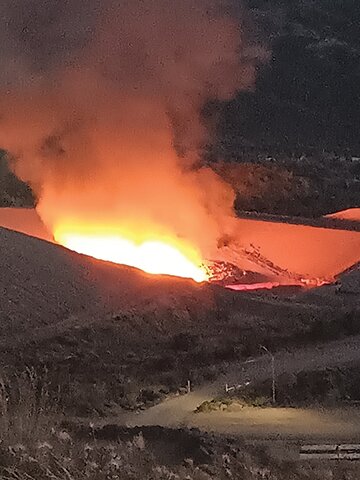 A fire of uncertain origin was sparked at the Russell Gulch Landfill in Globe Sunday night, sending black smoke into the evening sky. The Tri-City Fire District and Gila County Sheriff’s Office responded to the scene. The fire was still being monitored, and the landfill was closed, on Monday.