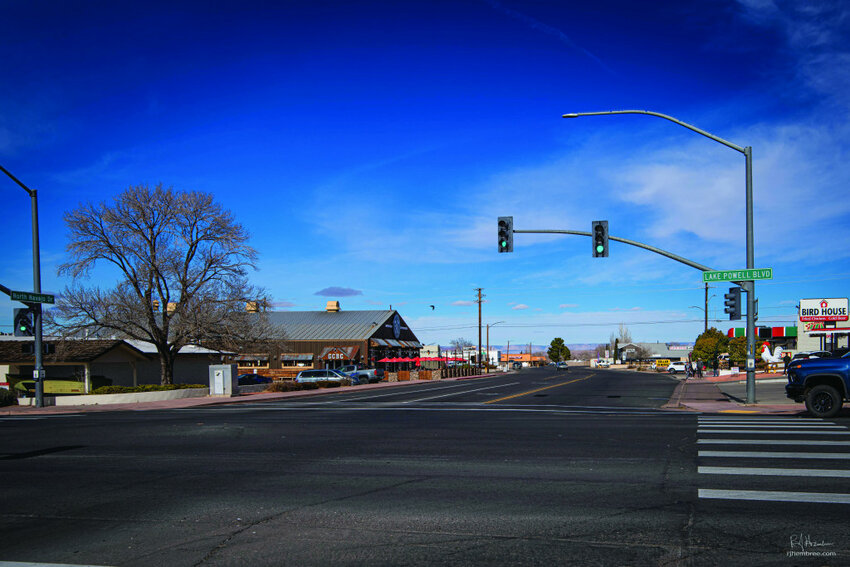 Lake Powell Chronicle Page City Council member Brian Carey proposed changing direction on uptown revitalization. His idea is to shift focus from Lake Powell Boulevard to North Navajo Drive.