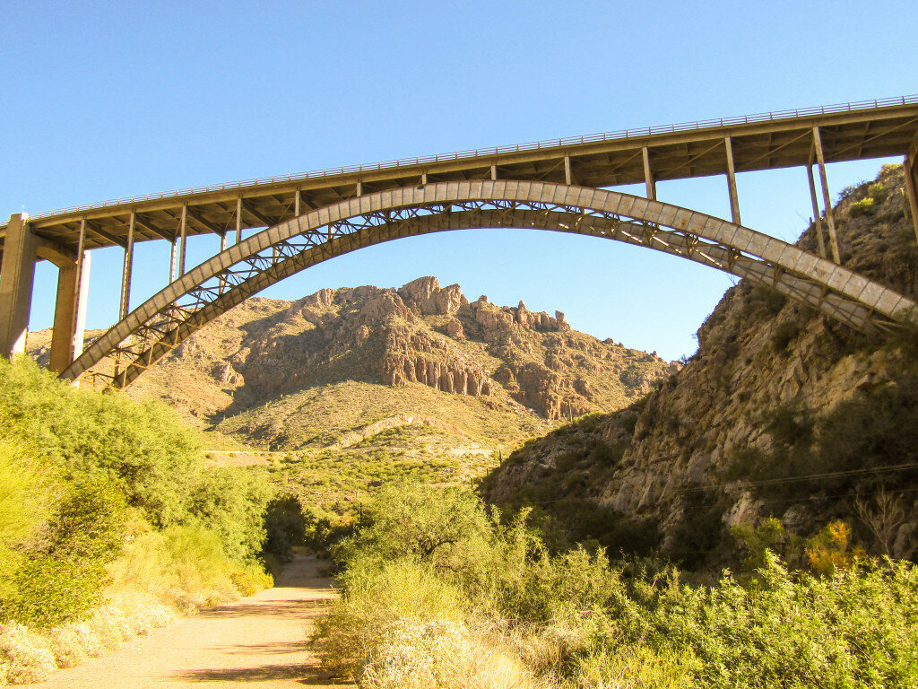 David Sowders/Arizona Silver Belt
The 75-year-old Queen Creek Bridge will be replaced by a new span, in a three-year project recently launched by the Arizona Department of Transportation.