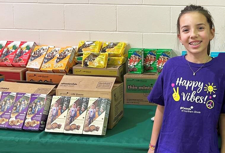 Arabella M. has been a Girl Scout for seven years with Troop 1168 in Rochelle. Her goal this year was to sell Girl Scout cookies to all 50 states. With the help of videos and photos shared to social media and all the texts and emails sent to family and friends, she achieved her goal.