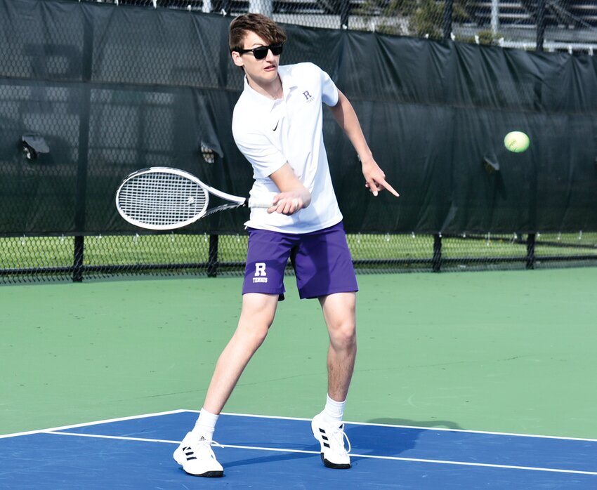 Junior Mark Green will be a key returner for the Rochelle Hub tennis team this spring.