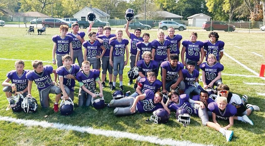 The Rochelle Junior Tackle sixth-graders concluded their season with a 5-3-1 overall record after defeating Stillman Valley 12-8 and placing fifth in the Big 14 Conference.