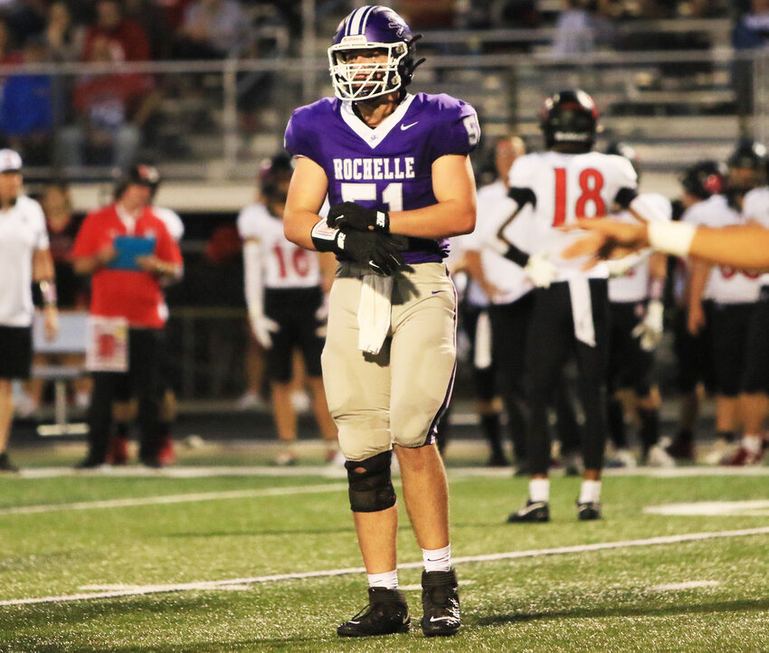 Rochelle senior Colton Czekala will be continuing his academics and his football career at Monmouth College next year.