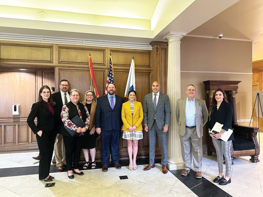 On Wednesday, April 9, Rochelle Community Hospital had a presence at the Illinois State Capitol with a couple of staff joining the Illinois Chapter of the American Association of Healthcare Administrative Management's (AAHAM) Legislative "Leg" Day.