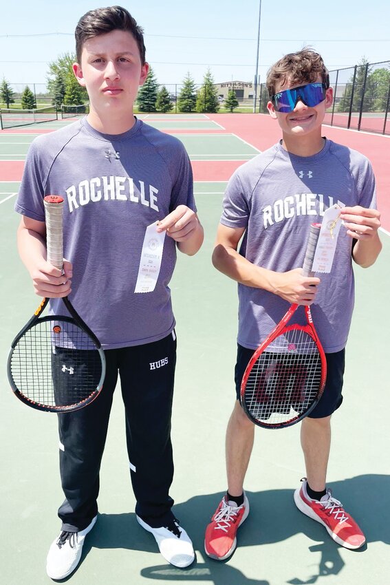 Freshmen Austin Hartnett and Brock Heller finished third at No. 2 doubles with a 2-1 record over three matches.