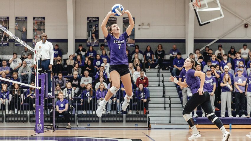 Former Rochelle student-athlete Clare Green became Cornell College volleyball's all-time career assists champion during her senior season this past fall.