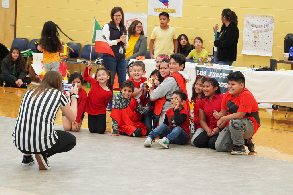 On Friday, Nov. 3, Lincoln Elementary School hosted its Los Juegos Olimpicos event, a joint event between its first grade students and Tilton Elementary School’s fifth graders.