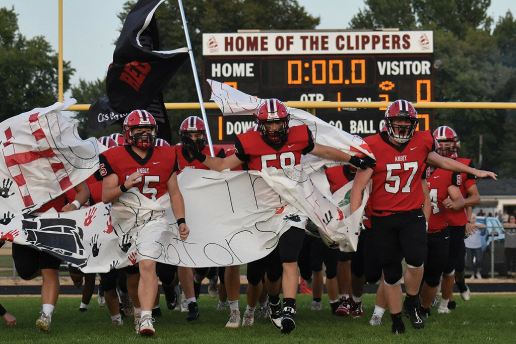 It wasn’t the Homecoming game every one was expecting, but the Clippers made the most of scrimmage game. 
Photo courtesy of Brenda Merriman