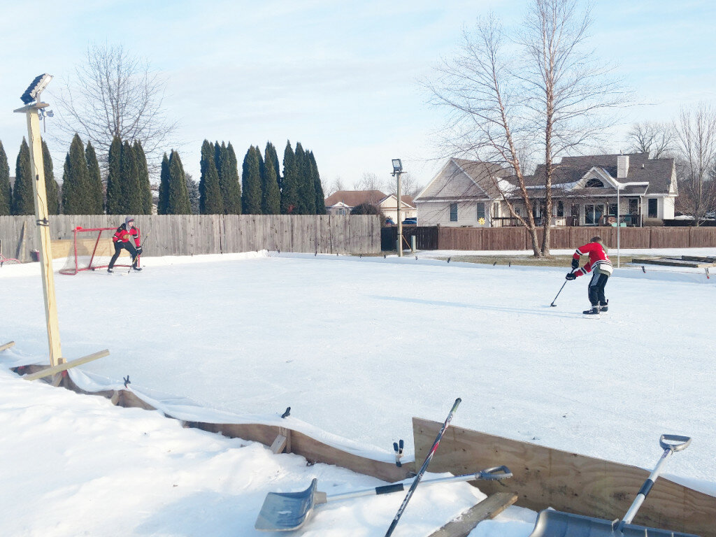 "I think it's fun to share it with my kids. I think it's just something that will help them as they become parents. Just knowing to do something for your children, nothing's really impossible. Having a hockey rink in their backyard in the middle of a subdivision, who would ever think that's possible? But you just put in the effort and you can make just about anything work."