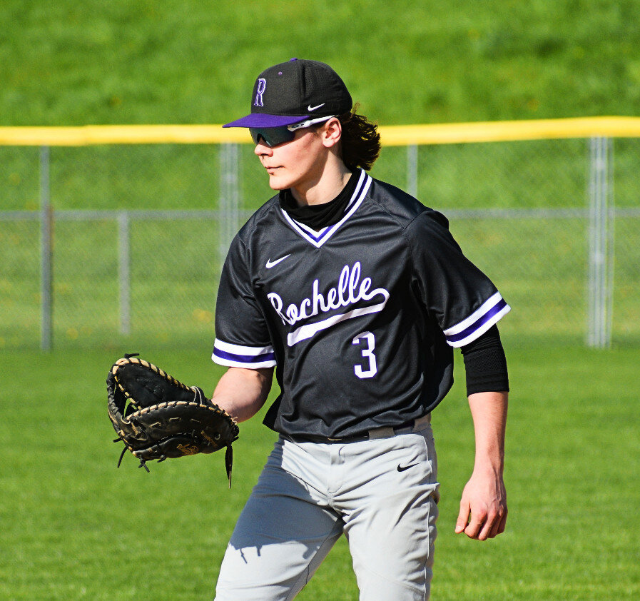Rochelle senior Braden Alfano will be continuing his academics and his baseball career at North Central College next year. (Photo by Russell Hodges)