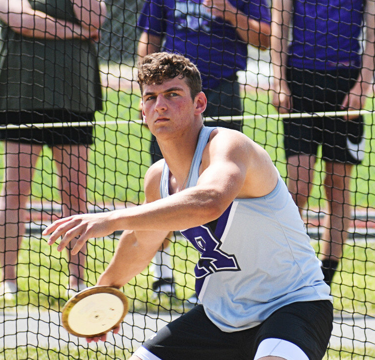Rochelle senior Zach Sanford will continue his academics and his track and field career at University of Dubuque next year. (Photo by Russell Hodges)
