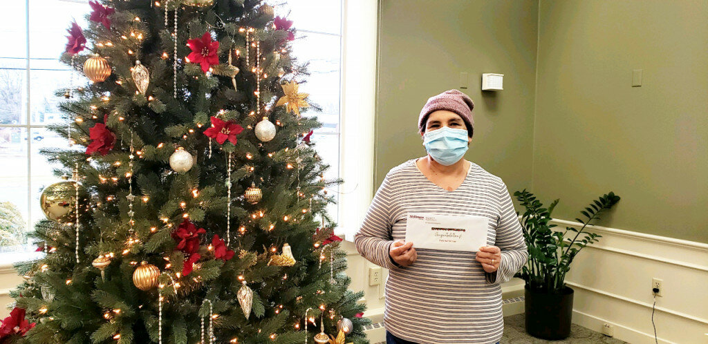 Stillman Bank held its annual Holiday Giveaway drawing on Dec. 23. Maria Hernandez (Rochelle) was one of the winners.