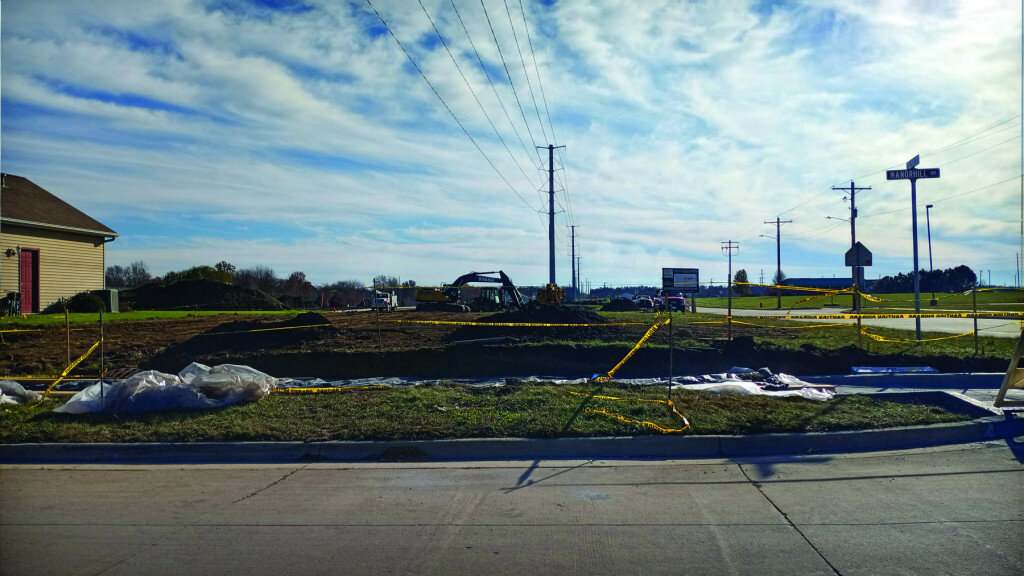 Gordon Woods / Journal — Site work continued on Tuesday at the newest Clinton subdivision, Horizon Lane / Illini Addition.  The subdivision is located across from Clinton Junior High School on Illini Drive.