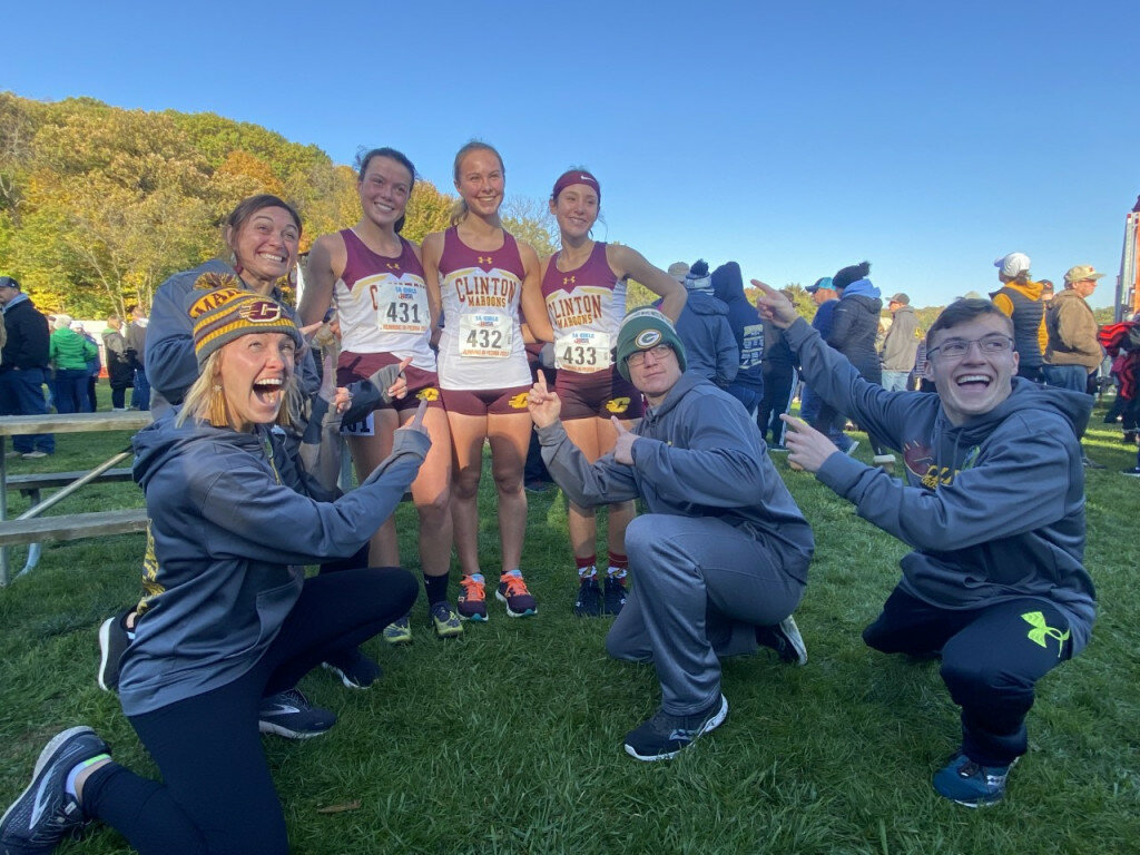 Courtesy of Matt Koeppel / CHS cross country — 
Clinton’s three ladies cross country team members performed well at state competition.  CHS cross country provided the Clinton Journal will the following results: Lexi Lord: 40th in 18:52 (previous 19:12) #2 all-time in CHS history.  Clare Holland: 42nd in 18:54 (previous 19:47) #3 all-time.  MaKayla Koeppel: 91st in 19:30 (previous 19:54) #4 all-time.