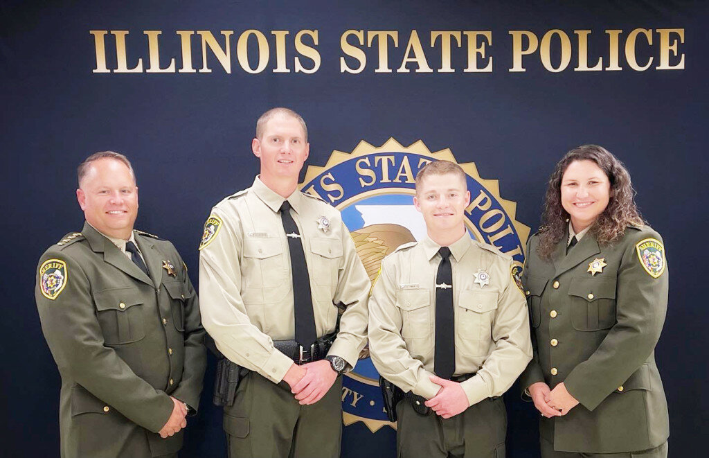The Ogle County Sheriff’s Office congratulated Deputies Kyle White and Joshua Ankney, who graduated from the Illinois State Police academy Thursday.