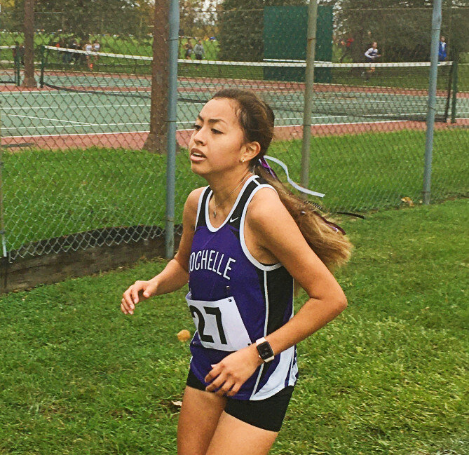 Junior Yuelma Ortiz was one of several runners who represented the Rochelle Township High School cross country team in the IHSA 2A Woodstock Sectional on Saturday. (Courtesy photos)