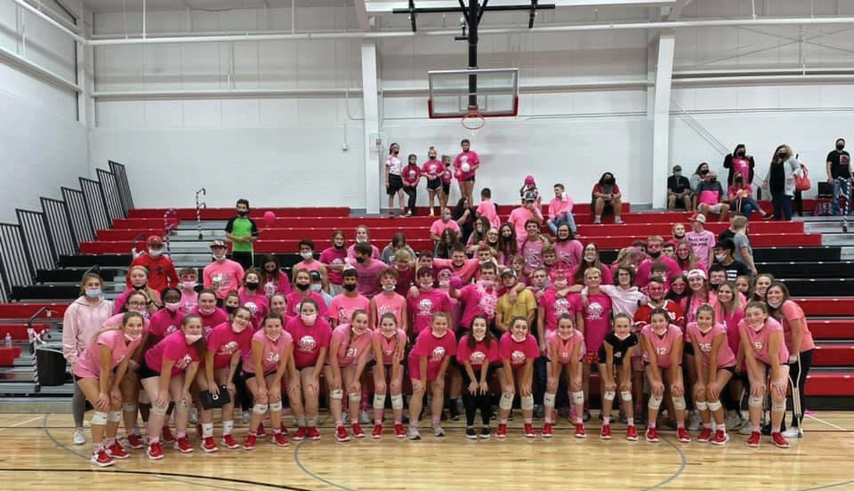 The Amboy High School Volleyball teams were decked out in pink in October in honor of breast cancer awareness.
Photo submitted