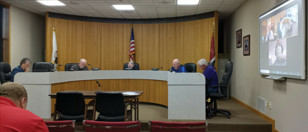 Gordon Woods / Journal — 
City council members and staff met in person and virtually during Monday’s city council meeting.