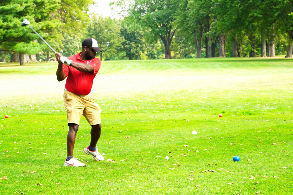 Eighty two golfers took to Fairways Golf Course in Rochelle Monday for the Rochelle Community Hospital golf outing.