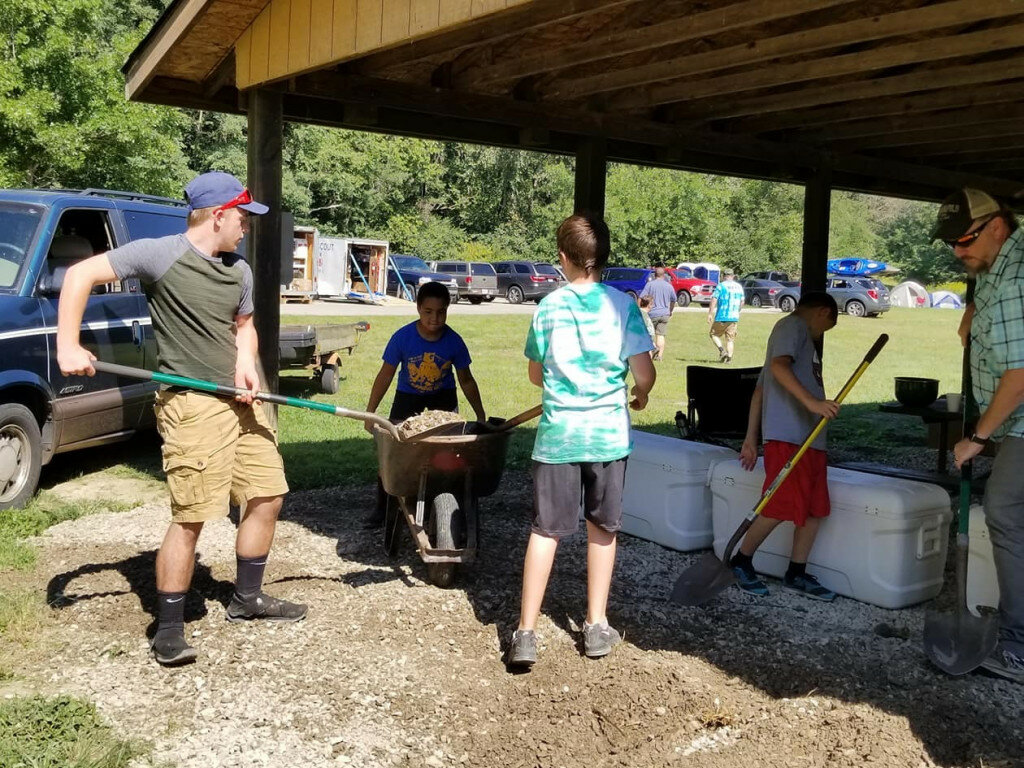 Submitted photo — 
After years of effort, the COVID pandemic and a few other obstacles, local Boy Scouts are seeing major progress in their effort to rehabilitate the Black Locust Campground, located at Weldon Springs State Recreation area.