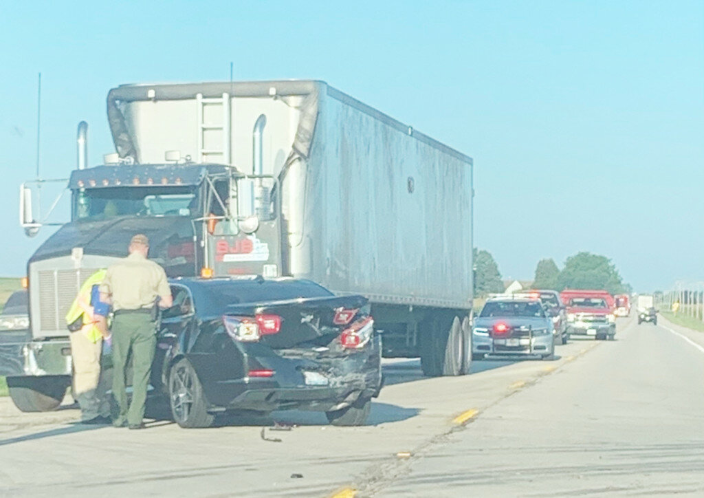 On Sept. 1 at 7:24 a.m. Ogle County deputies, Illinois State Police, Rochelle and Lynn Scott Rock Fire Departments responded to a multiple vehicle accident at Illinois Route 64 and Lynnville Road.
