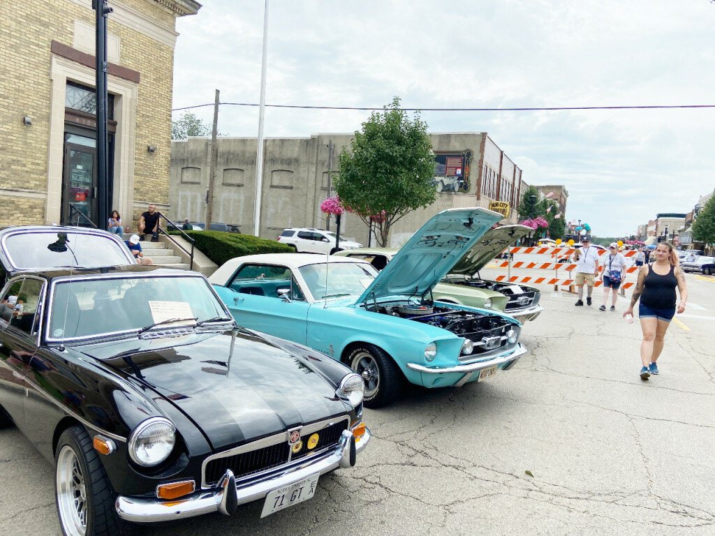 The 49th annual Lincoln Highway Heritage Festival took place Saturday after it was canceled last year due to the COVID-19 pandemic. The festival included a car and motorcycle show, a food court, craft and vendor booths and live music.