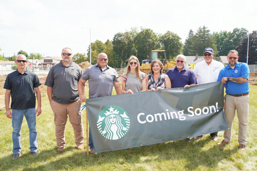 Rochelle city officials held a groundbreaking ceremony Friday and announced that Starbucks will be building and opening a location in town on Illinois Route 251 next to Walgreen’s.