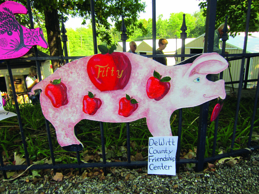 Courtesy of DeWitt County Museum — 
The Pigs on Parade contest is on the schedule again this year for the Apple ‘n Pork Festival, which will return in September.