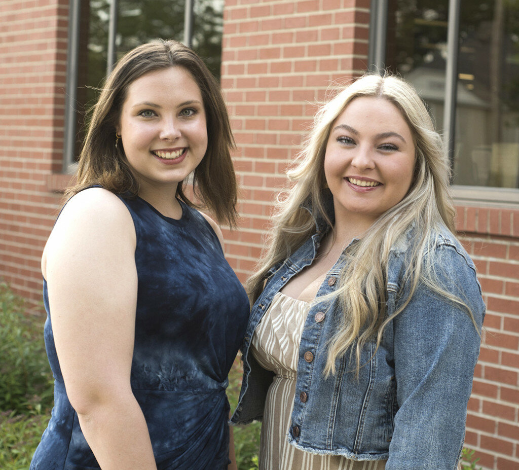 Two contestants in the 2021 Sweet Corn Festival Queen Pageant are Perris Stachlewitz, left, and Amanda Simpson. (Photo courtesy of Setchell Studio)