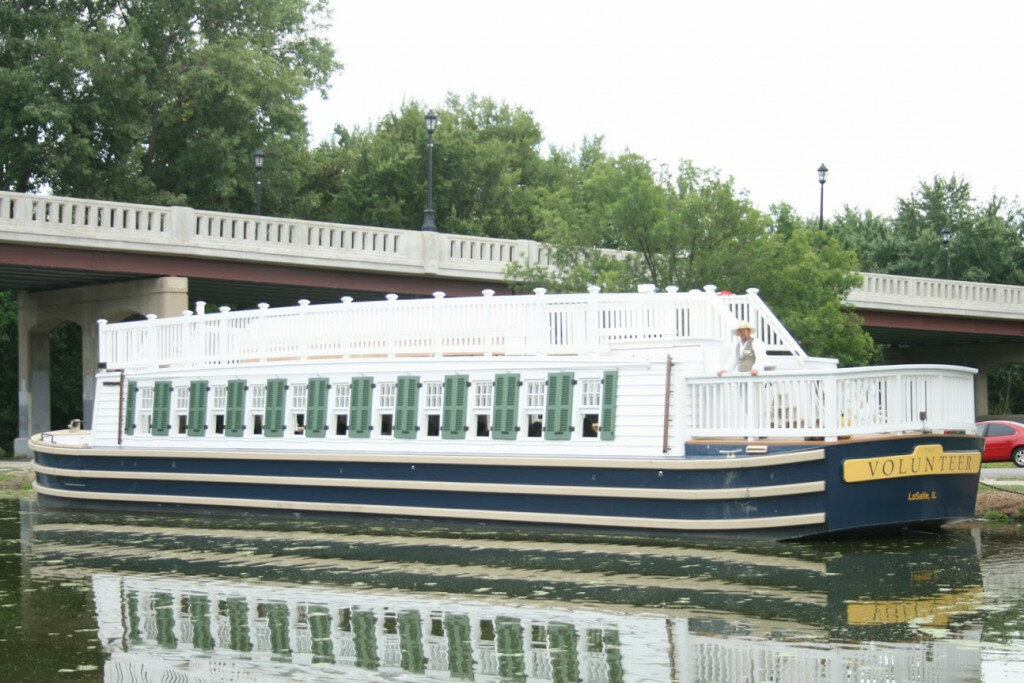 The I&M Canal Boat, Volunteer, docked at LaSalle. (Photo contributed)