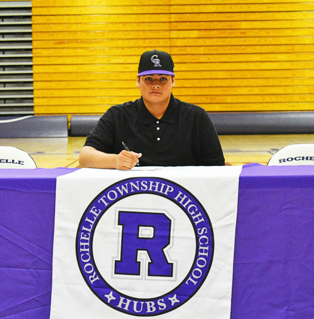 Rochelle senior Oscar Linares will be continuing his academics and his baseball career at Kishwaukee College next year. (Photo by Russell Hodges)