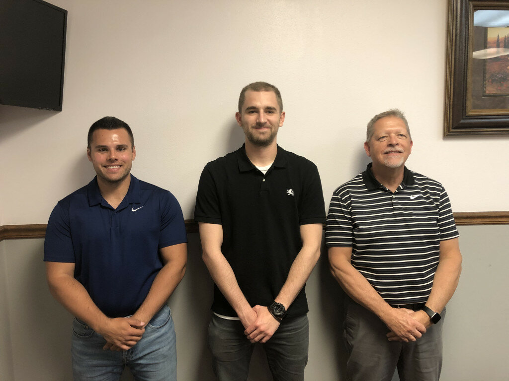 From left to right: Rochelle News-Leader Sports and Special Sections Editor Russ Hodges, Managing Editor Jeff Helfrich and Publisher Mike Feltes.