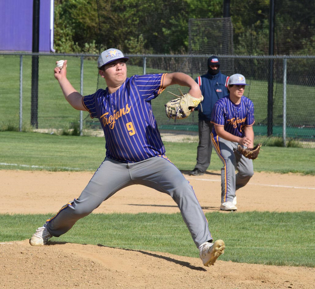 Mendota's John Gonzalez gets ready to deliver a pitch against Rockford Christian on May 6 at the MHS diamond. (Reporter photo)