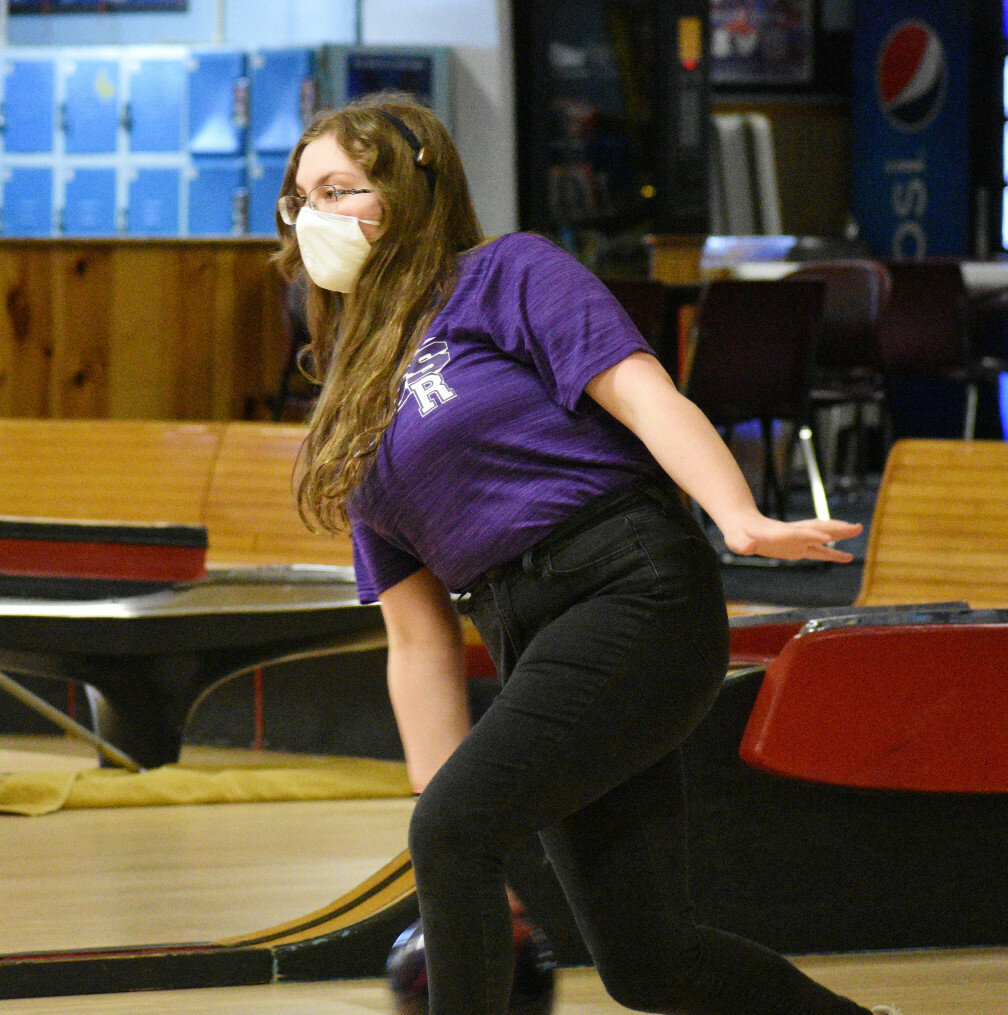Freshman Faith Adams and the Lady Hub bowling team fell at LaSalle-Peru on Wednesday. (File photo by Russell Hodges)
