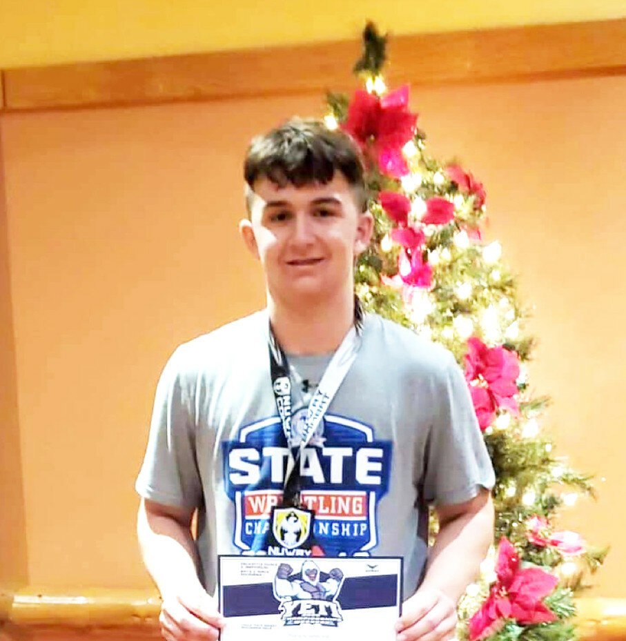 Kaiden Morris took first place in his bracket during the 2020 Yeti Youth Championships this past weekend. (Courtesy photo)