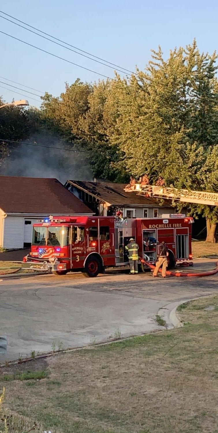 Firefighters responded to an incident at 1213 1st Ave. in Rochelle early Thursday evening. (Courtesy photo)