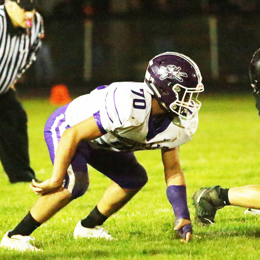 Rising senior Michael Schlenbecker will be one of the most experienced players on both the offensive and defensive line when the Rochelle football team takes the field this fall. (Photo by Marcy DeLille)