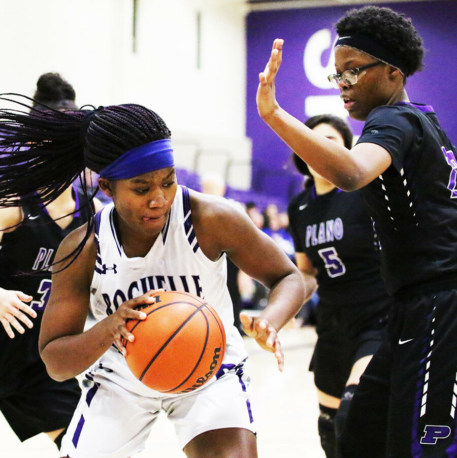 Rising senior forward Afi Gati will be returning for her third varsity basketball season this coming winter. The two-time RTHS Defender of the Year has been working to expand her offensive abilities. (Photo by Marcy DeLille)