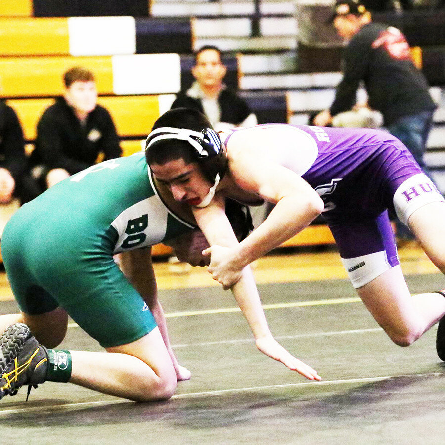 106-pounder Ivan Pineda already has three varsity seasons under his belt, and his confidence has grown over each season. The rising senior expects to be a big contributor to the Rochelle wrestling team this coming year. (Courtesy photo)