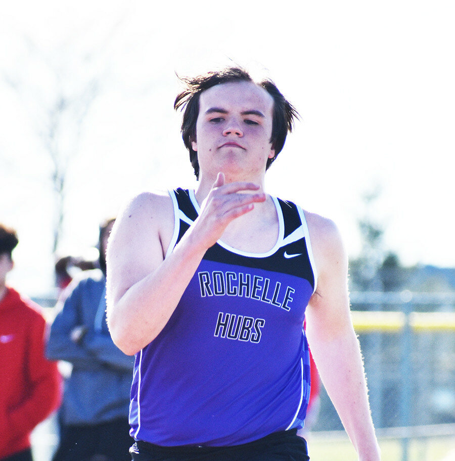 Rochelle senior Riley Patrick plans to pursue a career in nuclear engineering. Patrick spent three years with the RTHS boys track and field team. (File photo by Russell Hodges)