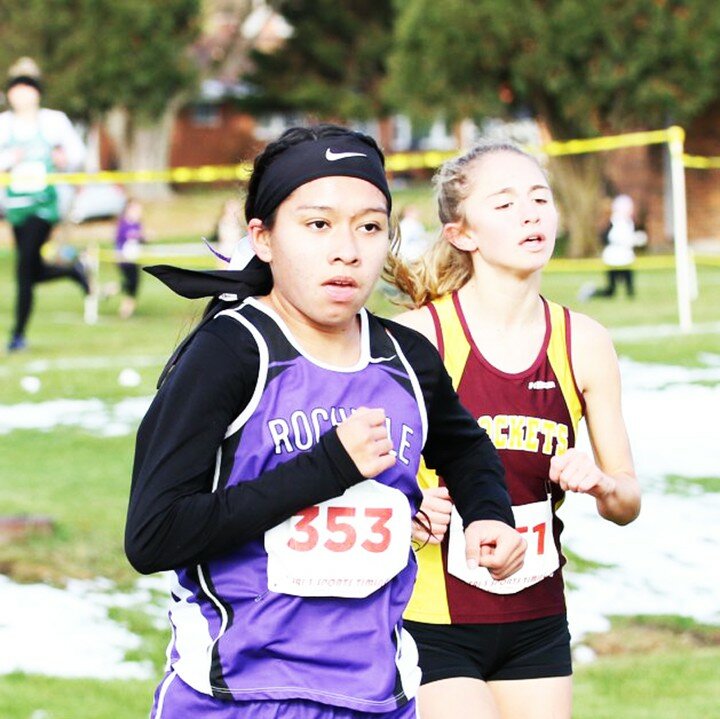 Rochelle senior Britney Baez will be studying nursing and competing for both the St. Francis University women's track and cross country programs next year. (Photo by Marcy DeLille)