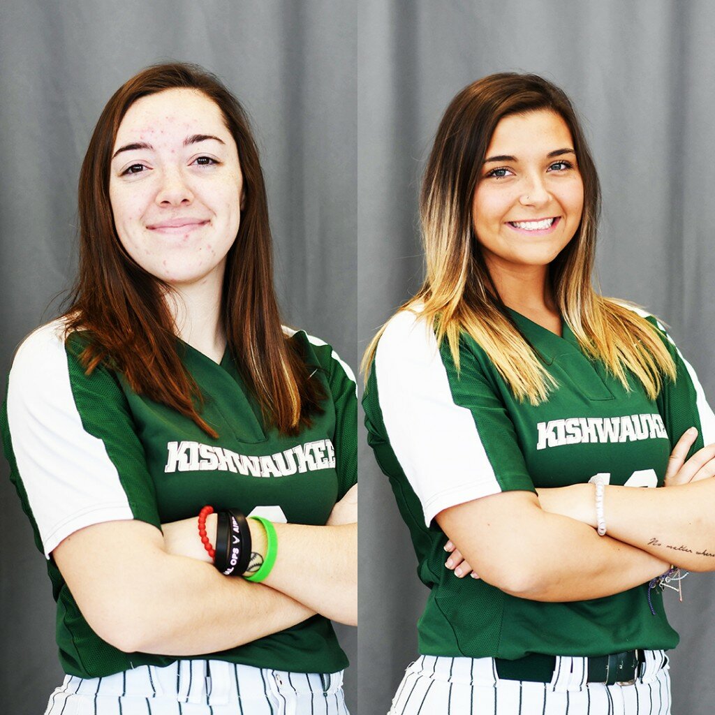 Former Rochelle softball players Faith Roush (left) and Emilee Dueringer (right) are preparing for the next steps in their academic and athletic careers after seeing their season cut down by the coronavirus pandemic. (Photos courtesy of Kishwaukee College)