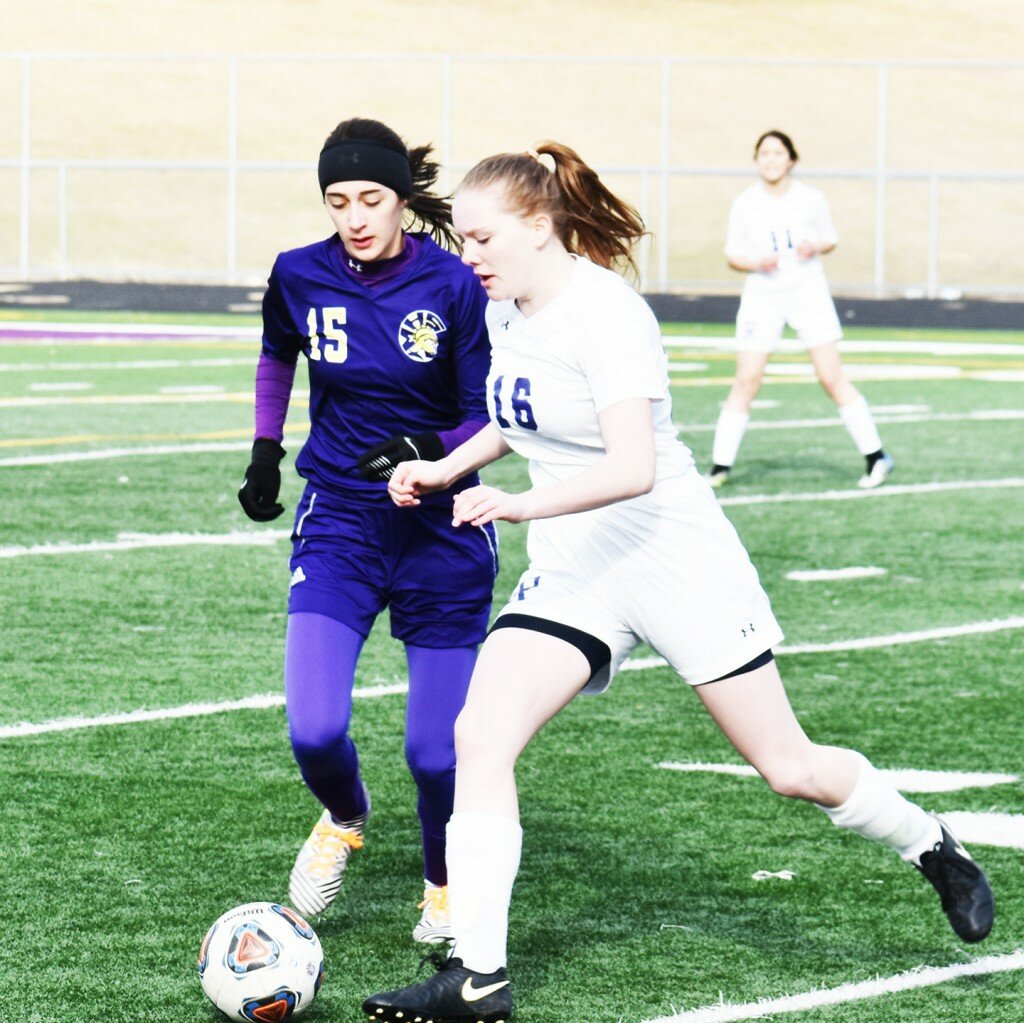 Sophomore Madison Ost will be a key returner for the Rochelle girls soccer team this season. (File photo by Russell Hodges)