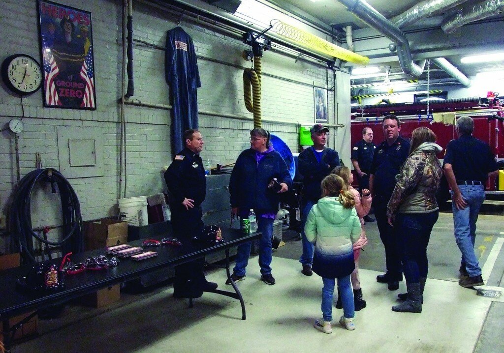 Clinton Fire
Department hosts open 
house
Clinton Fire Department held an open house on November 20 at the fire station.  On display was a 3-D model of the department’s fire training facility, part of which  is still in progress.  Visitors to the open house got information about the department from firefighters on hand, and there also were snacks available.  See more photos, including the 3-D model, in next week’s 
Clinton Journal.
 — Gordon Woods / Journal